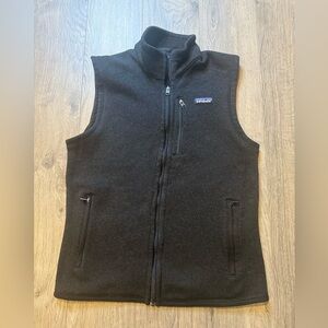 Patagonia Better Sweater Vest Men’s M Black Full Zip Fleece 25882 RN51884